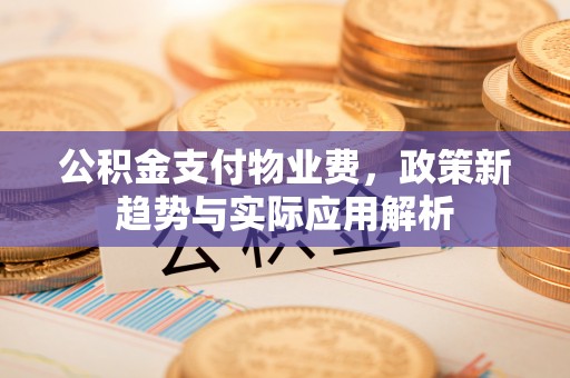 含山公积金支付物业费，政策新趋势与实际应用解析