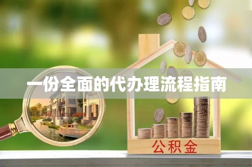 含山一份全面的代办理流程指南